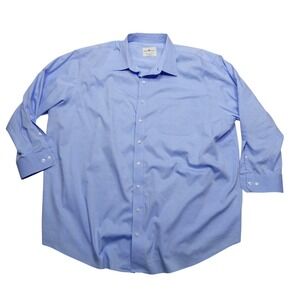 Oak Hill Shirt Mens 20 35/36 Blue Non Iron Big & Tall Long Sleeve Dress